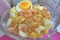 Salada de Couscous com Caramão e Ovo
