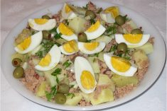 A clássica salada de atum e feijão-frade
