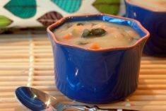 Sopa de Couve-flor com Cenoura e Espinafres