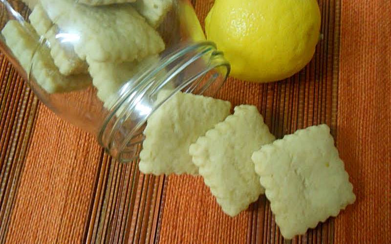 Bolachinhas de limão e canela